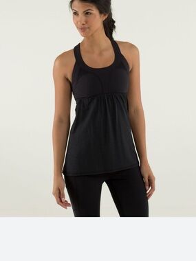 lululemon athletica Black Racerback Tank Top